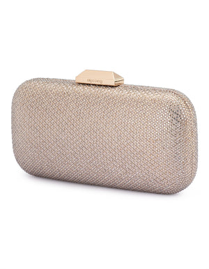 Olga Berg The Edie Clutch Bag | Champagne