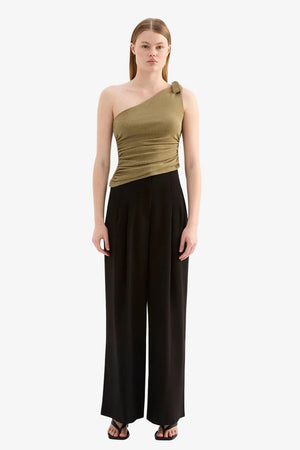 Nude Lucy Fiora Mesh Top | Deep Olive