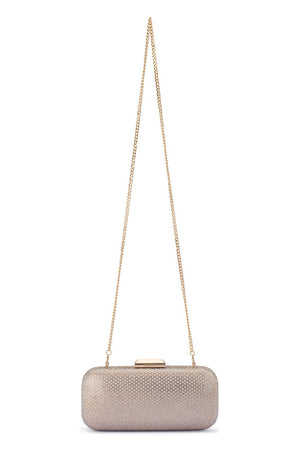 Olga Berg The Edie Clutch Bag | Champagne