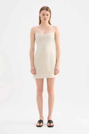 Nude Lucy Carmela Linen Mini Dress | Natural