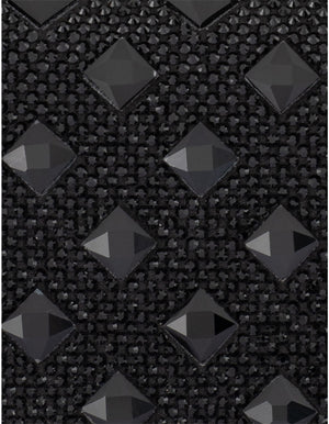 Olga Berg The Bridget Crystal Clutch Bag | Black