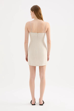 Nude Lucy Carmela Linen Mini Dress | Natural