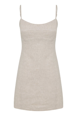Nude Lucy Carmela Linen Mini Dress | Natural