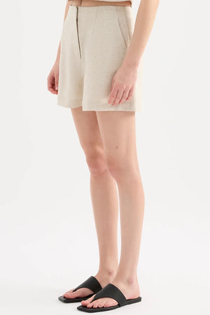 Nude Lucy Marli Linen Short | Natural