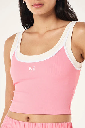 P.E Nation Forward Tank | Pink Lemonade / Whisper White