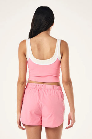 P.E Nation Forward Tank | Pink Lemonade / Whisper White