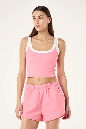 P.E Nation Forward Tank | Pink Lemonade / Whisper White