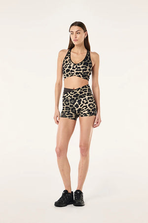 P.E Nation Vita Sports Bra | Leopard / Smokestone