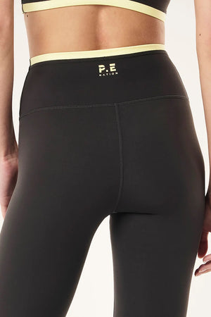 P.E Nation Vita Full Length Legging | Smokestone/Lemonade