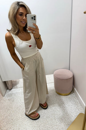 Chosen By Fifi & Annie The Slow Mornings Culotte Pants | Natural