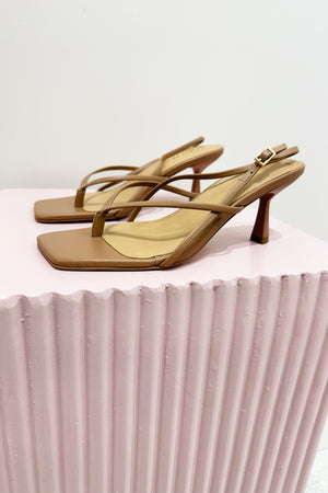 Siren Santorini Strappy Thong | Almond Tan