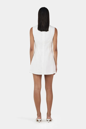 Ownley Nessa Linen Mini Dress | Ivory
