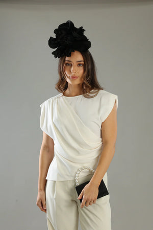 Morgan & Taylor Cindy Fascinator | Black