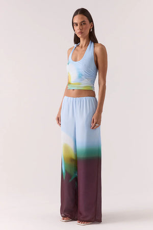 Sovere Studio Zinnia Mesh Top | Azure