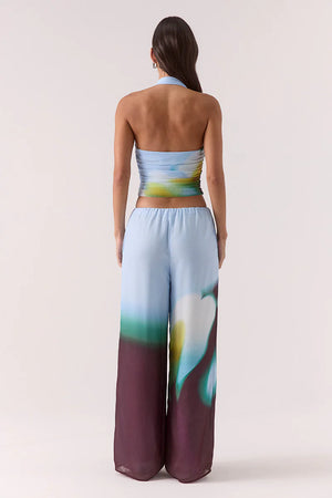 Sovere Studio Zinnia Mesh Top | Azure