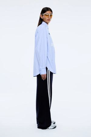 Ena Pelly Sports Shirt | Powder Blue Stripe