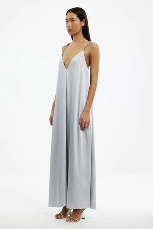 Significant Other Abbey Trapeze Maxi Dress | Pewter