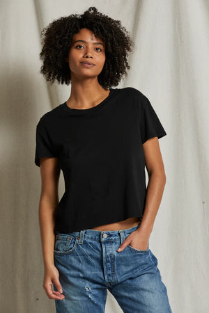 Perfect White Tee Harley Boxy Crew Tee | True Black
