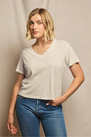 Perfect White Tee Hendrix Basic V Neck Tee | Sugar