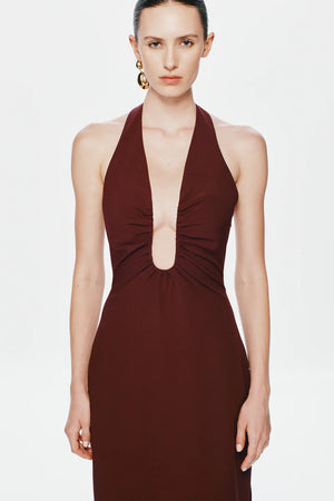 Misha The Alusia Stretch Suiting Dress | Port