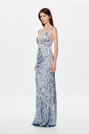 Misha The Sapphire Sequin Dress | Dove Grey