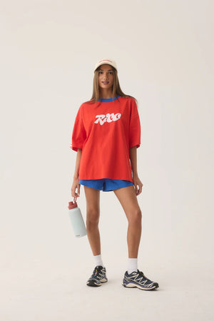 Araminta James Rico Oversized Tee | Apple Red