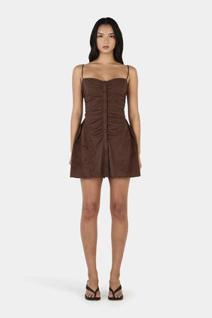 Ownley Yash Mini Dress | Chocolate