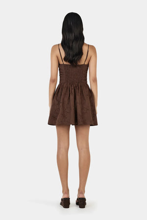 Ownley Yash Mini Dress | Chocolate