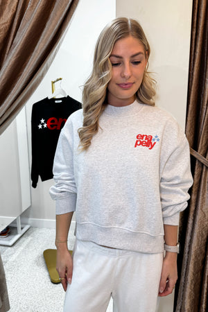 Ena Pelly Sport Studio Sweatshirt | White Marle