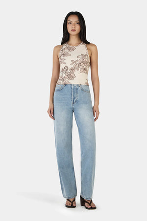 Ownley Megan Tank Rollng Waves | Beige