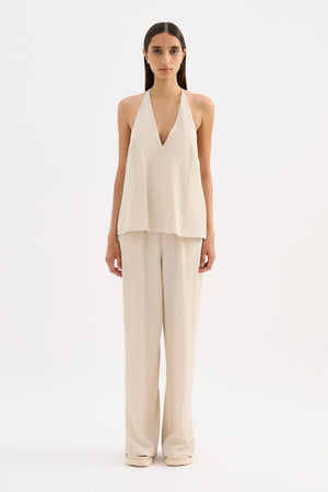 Nude Lucy Palma Halter Top | Cream