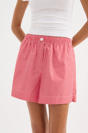 Nude Lucy Anoul Stripe Short | Red