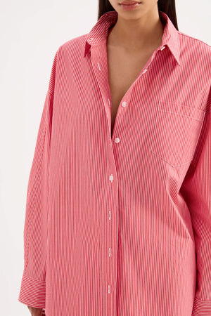 Nude Lucy Anouk Stripe Shirt | Red