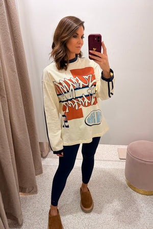 Summi Summi Bleu 55 Long Sleeve Tee | Vintage White