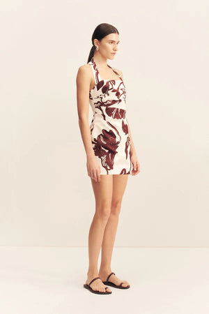 Shona Joy Emmett Halter Draped Mini Dress | Redwood Wallpaper