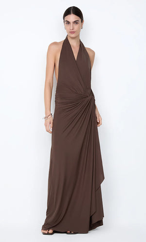 Bec + Bridge Clementine Twist Dress | Milk Chocolate