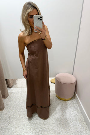 Chosen By Fifi & Annie The Vernazza Lace Ladder Maxi Dress | Milo