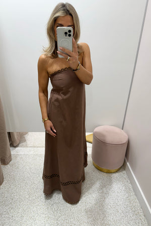 Chosen By Fifi & Annie The Vernazza Lace Ladder Maxi Dress | Milo