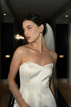 Liberte Selma Pearl Earring | Gold