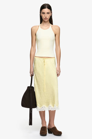 Bec + Bridge Zana Midi Skirt | Lemon