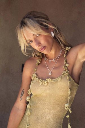 Mountain & Moon Marilyn Earrings | Silver