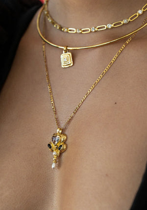 Mountain & Moon Priya Necklace | Gold