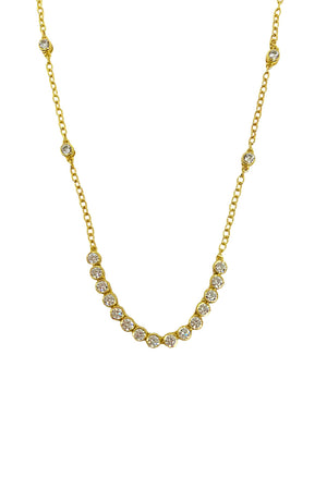 Mountain & Moon Ivy Necklace | Gold