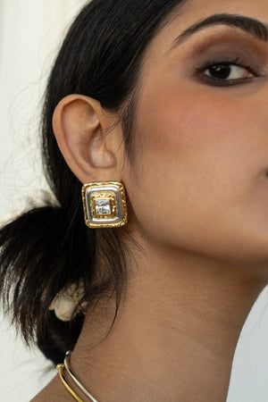 Mountain & Moon Archana Earrings | Gold