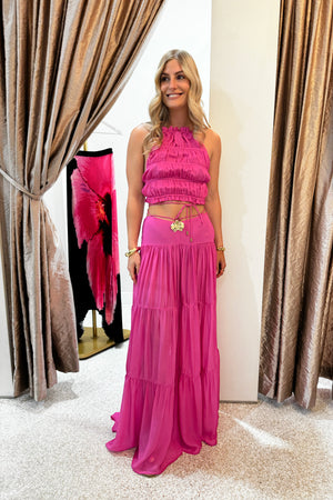 Cin Cin Song Orchid Skirt | Fuchsia