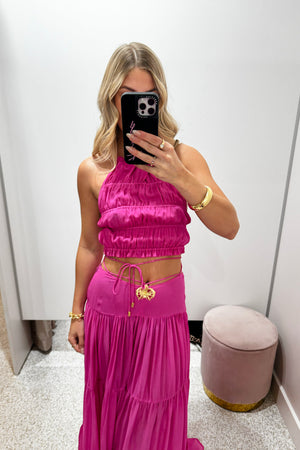 Cin Cin Song Orchid Skirt | Fuchsia