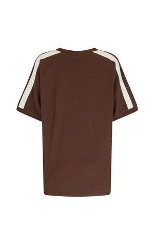 Araminta James Chilli Waffle Tee | Mocha || PRE ORDER ETA 13/01/2026