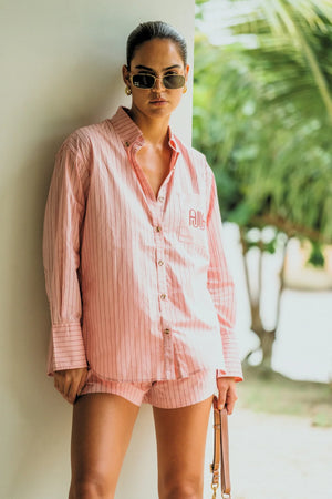 Araminta James Pocket Shirt | Blush Pink