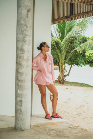 Araminta James Pocket Shirt | Blush Pink