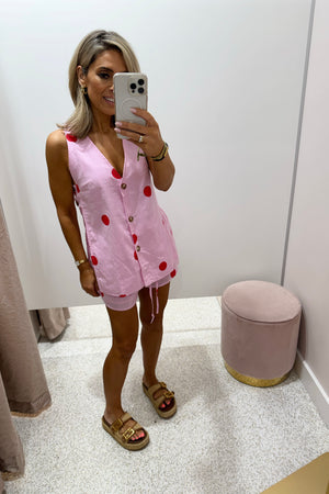 Chosen By Fifi & Annie The Polka Pink Panel Set | Pink